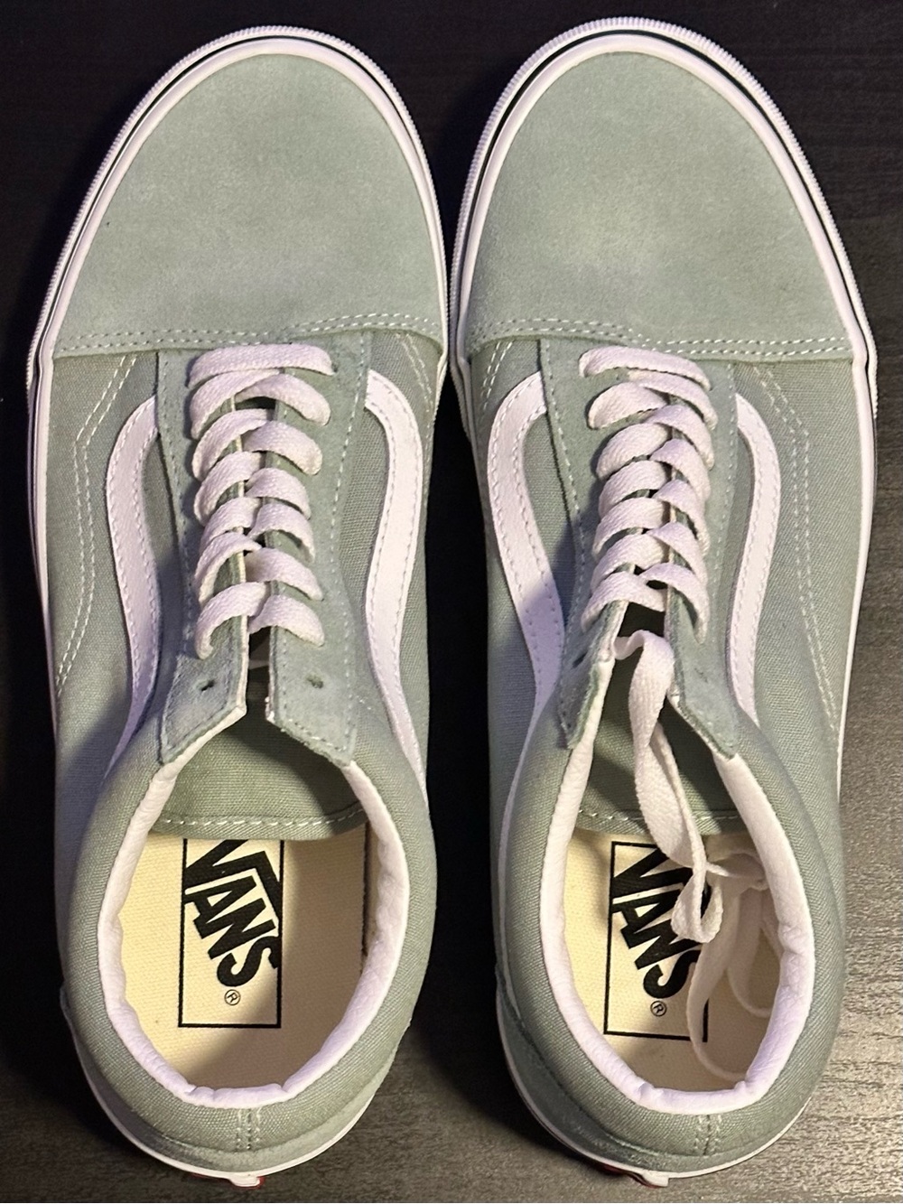 Vans Old Skool Color Theory Gray Olive Sneakers - Men’s 9.5 / Women’s 11